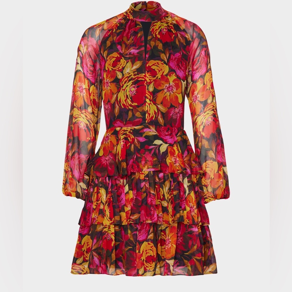 Milly Fall Foliage Print Dress
